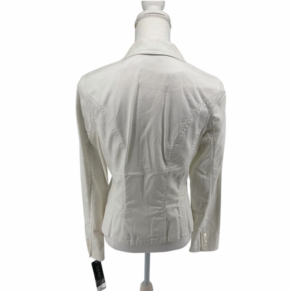 Ralph Lauren NWT Vintage White Cotton Denim Button Up Front Jacket Womens Size M - Picture 4 of 13